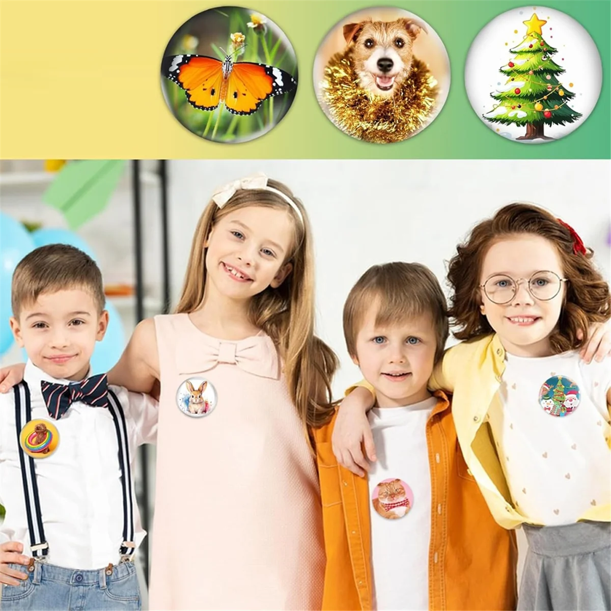 ABJZ 200 set di forniture per la produzione di bottoni da 58 mm/2,25 pollici, fai da te completo per bottoni e badge, adatto per macchina per la produzione di bottoni