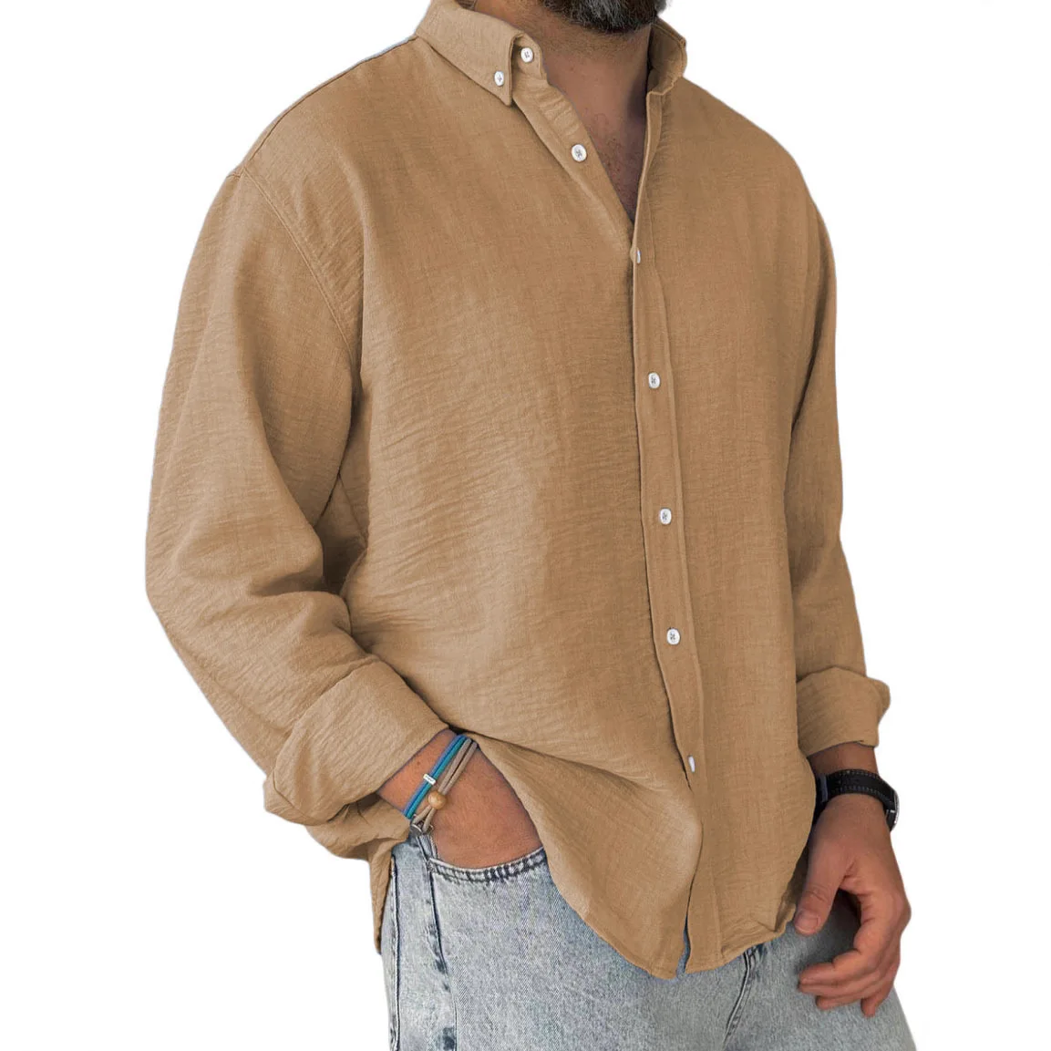 

Men's Spring and Summer Top Blouse Shirts New Shirt Men's Clothing Button-down Shirts Men's Shirt Hawaiian S Hirt Camisas