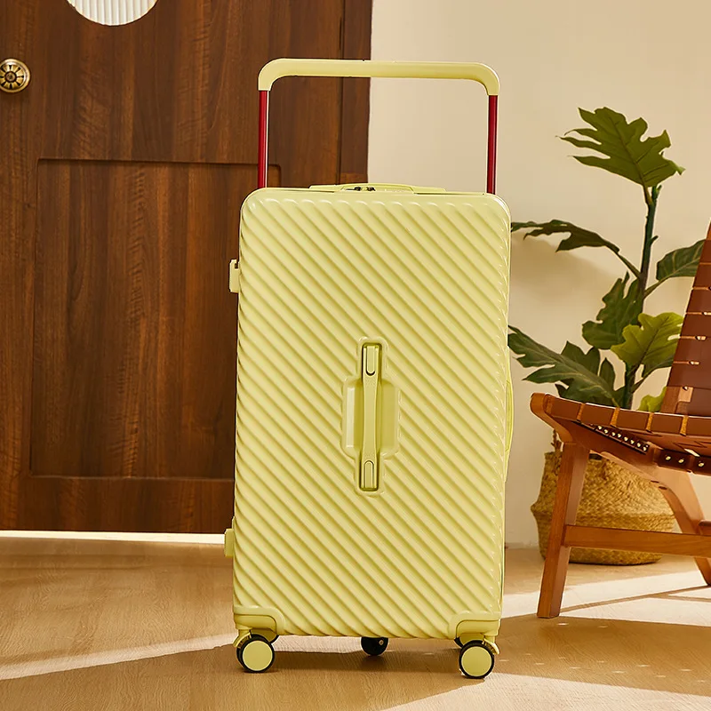 24-Zoll-Trolley-Koffer mit fünf Rädern und Hartschalen, leises Handgepäck, großes Fassungsvermögen, mit USB-Anschluss und Zahlenschloss