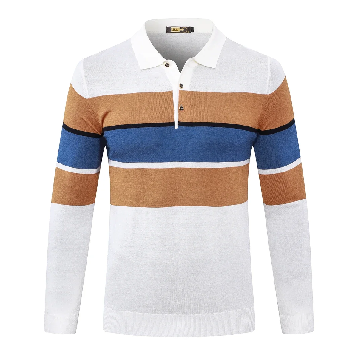 2024 DIKU CPTG Sweater Wool Men's 2025 New Warm Stripe Zipper Embroidery Knitting Elastic High Quality Big Size M-5XL