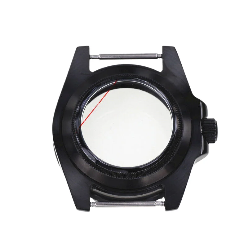 High Quality 40mm Submarine Sapphire Crystal Waterproof Watch Case For 28.5mm Dial Nh35 Nh36 Automatic Mechanical Movements