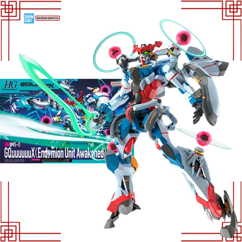 

Bandai Gundam Model Kit Genuine HG 1/144 GMS-Ω GQuuuuuuX Endymion Unit Aqakened Anime Action Figure Collection Assembly Model