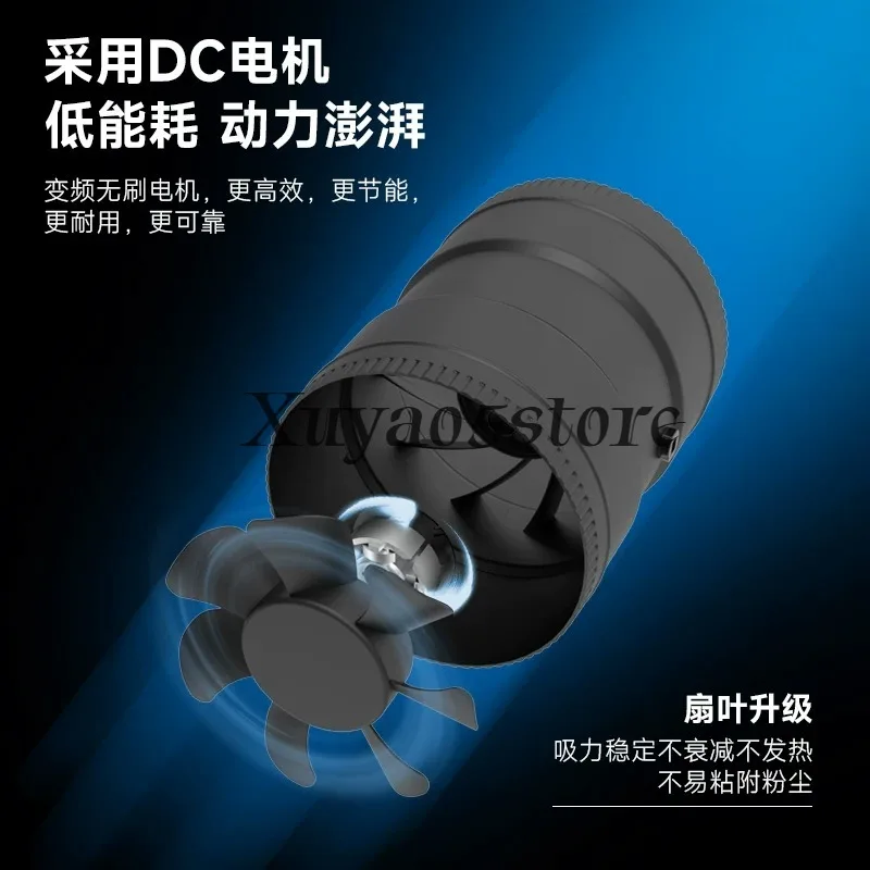 High-speed Brushless 24V Silent Exhaust Fan, DC Small Powerful Duct Exhaust Fan 3/4/6 Inches