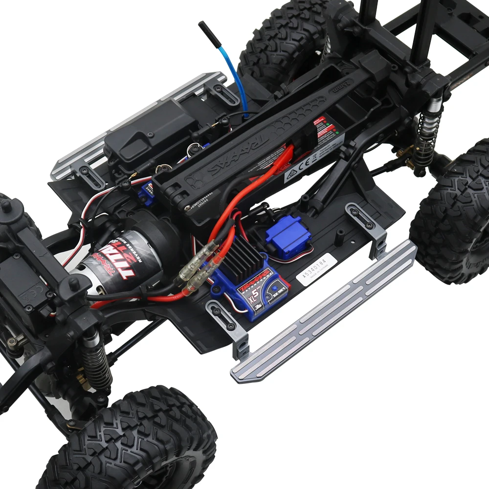 Alumínio Alloy Pedal Board para RC Crawler Car, atualizar as peças, BDXRC TRX4, TRX-4, 1:10