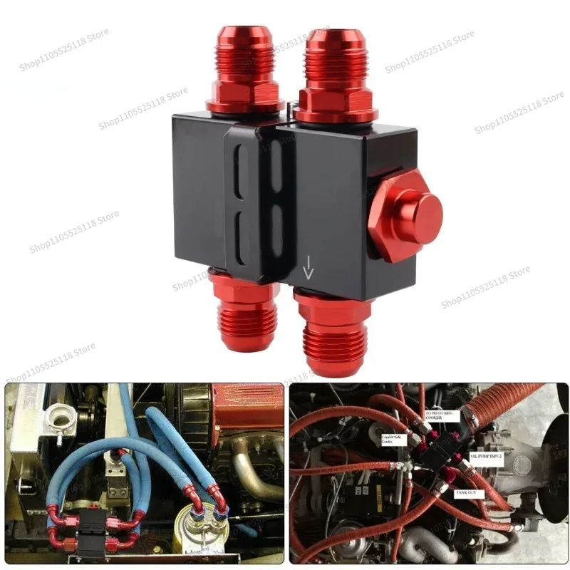 For Modified Parts in-line Oil Cake Thermostat AN10 Oil Filter Adapter