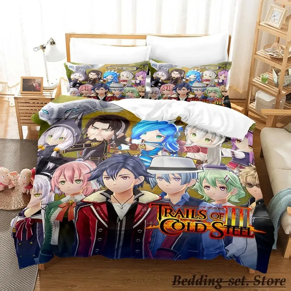 The Legend of Heroes Bedding Set Single Twin Full Queen King Size Bed Set Adult Kid Bedroom Duvetcover Sets Anime parure de lit