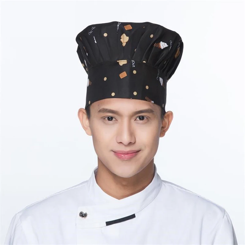 Chef Hat Restaurant Kitchen Cook Hats Hotel Cafes Waiter Cap Cooking BBQ Adjustable Mushroom Caps Catering Services Accessories