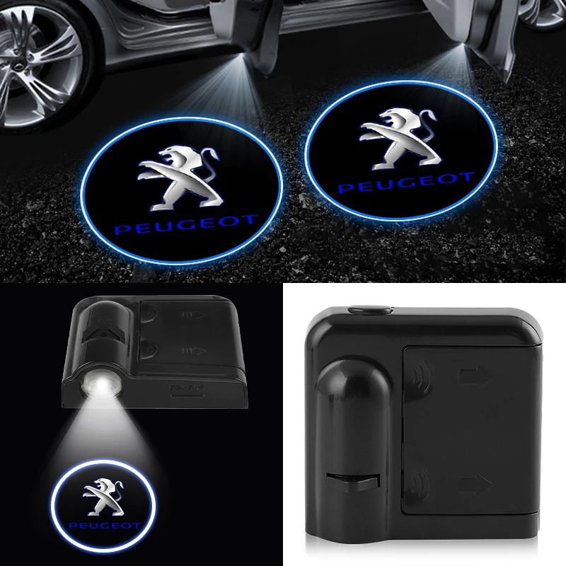 

Car Door Projector Lamps LED Welcome Light Car Accessories For Peugeot For Peugeot BB1 HX1 Partner 3008 4008 2008 5008 4007 6008