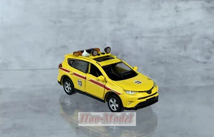 

Крошечный 1/64 для Toyota Rav4-16, модель автомобиля, литой под давлением сплав, имитация детских игрушек, подарки на день рождения для мальчиков, коллекция для хобби, желтый цвет