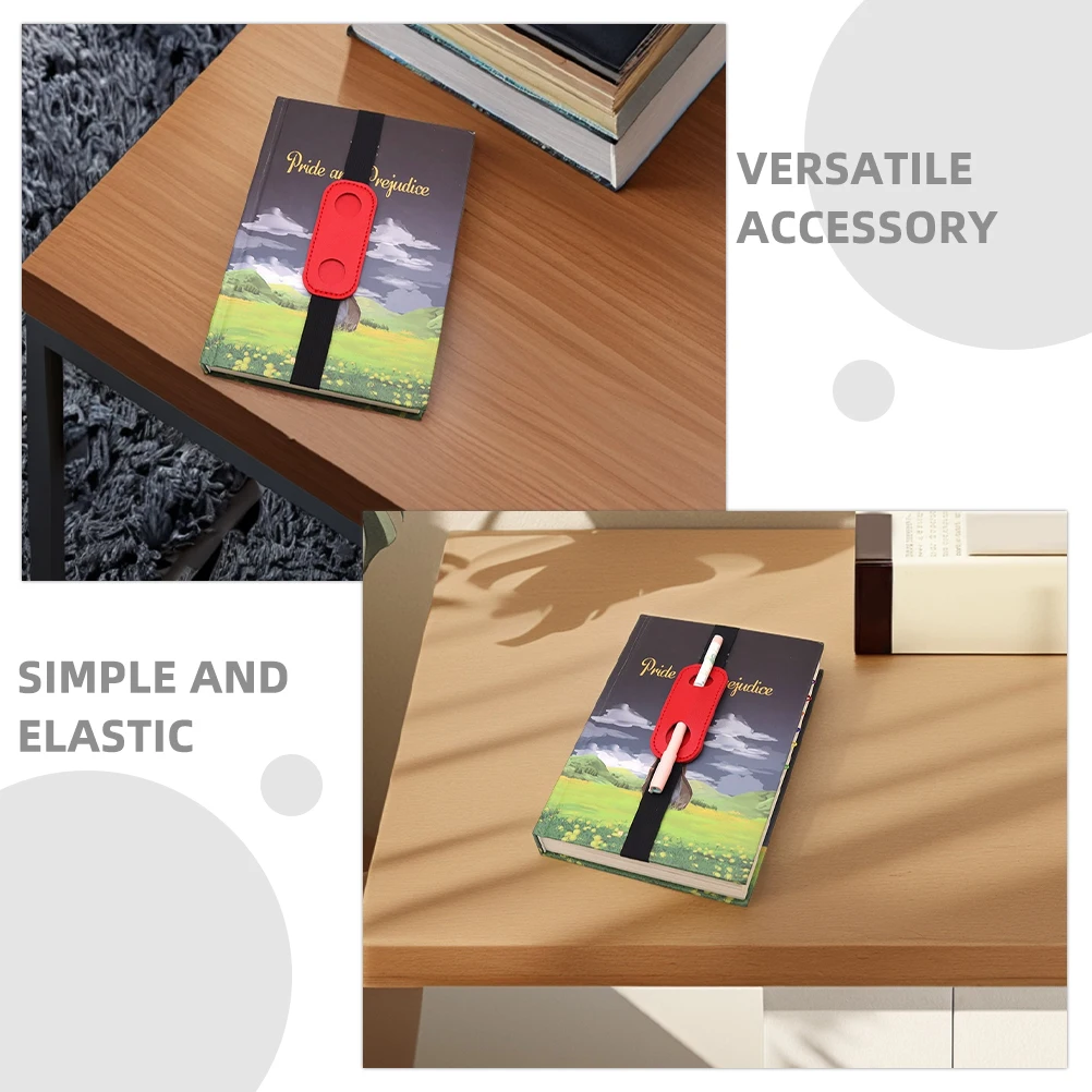 6pcs Notebook Pen Holder Elastic Band PU Protective Fountain Small Bag Travel Accessories Storage Solution