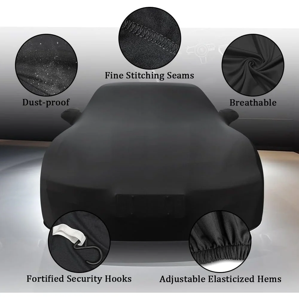 Compatible for Porsche Panamera Indoor Car Covers Soft Stretch for Automobiles for Dust-Proof Underground Garage Car Show