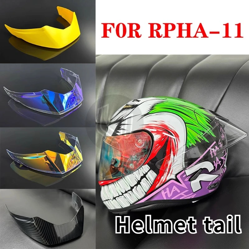 Helmet Tail Suitable for HJC RPHA 11 Tail Helmet Accessories Modified with Colorful Large Tail Helmet Turbulence Cover