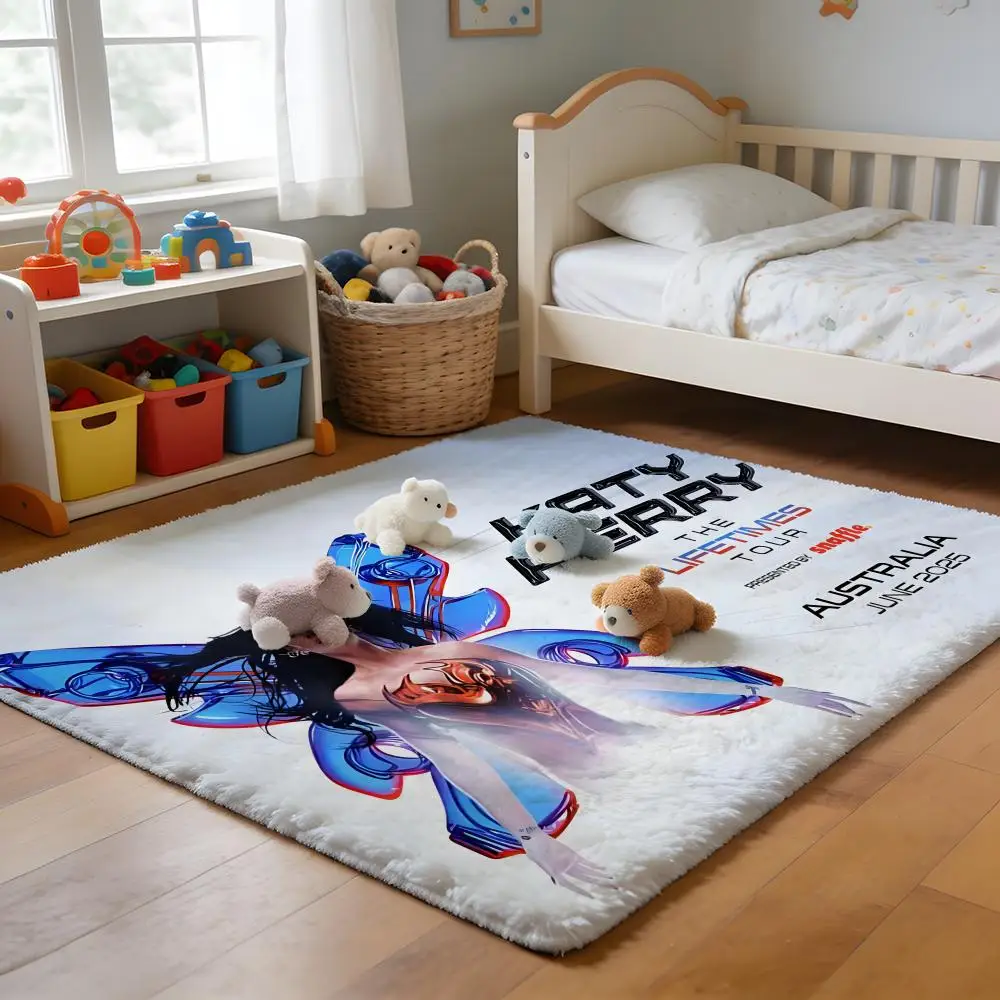 

Floor Mat Soft Flannel Rug Non-Slip Absorbent Mat for Bathroom Bedroom Home Decor Cartoon Dog Anime Lucky