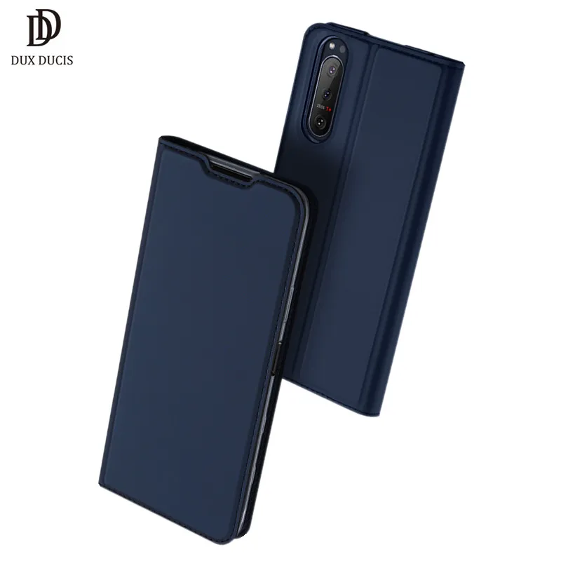 For Sony Xperia 5 II Case DUX DUCIS Skin Pro Series Flip Wallet Leather Case for Sony Xperia5 II Cover Card Slot Accessories