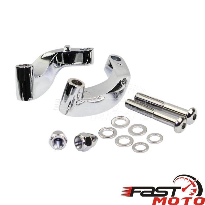 Motorcycle Rearview Mirrors Extension Riser Extend Adapter Mirror Extender Adapters Riser Rear View Base Aluminum For Harley