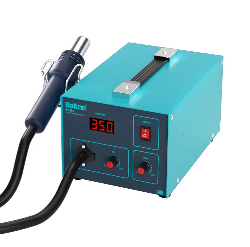 Bakon BK852 SMD 550W Smart Hot Air Pump g un De-soldering Rework Soldering Station with Temperature Adjust