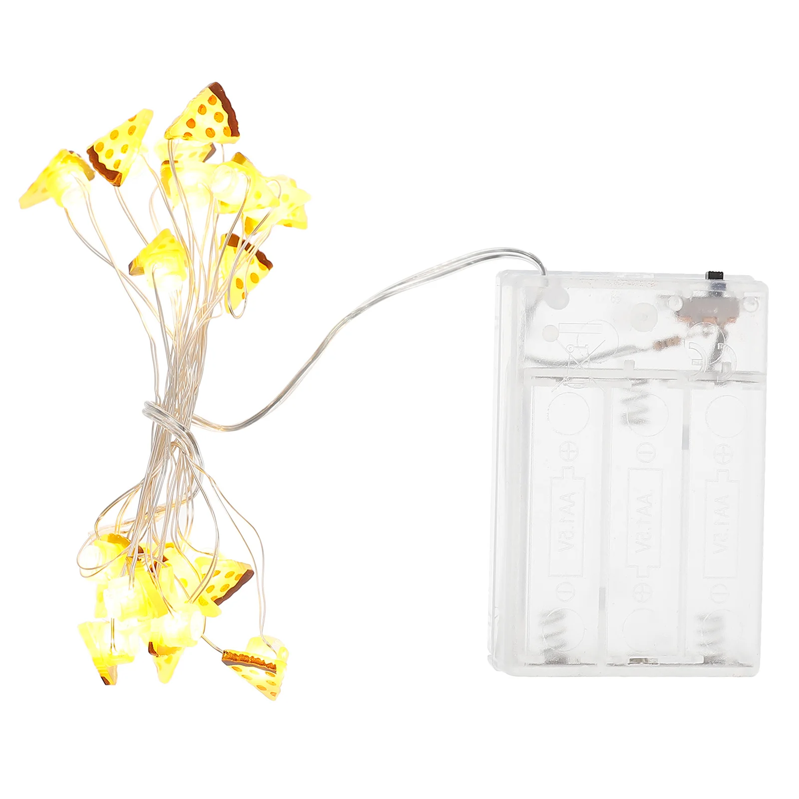 

LED Pizza String Lights Powered Copper Wire Energy Saving for Wedding Party Bedroom Garden Outdoor Decorations