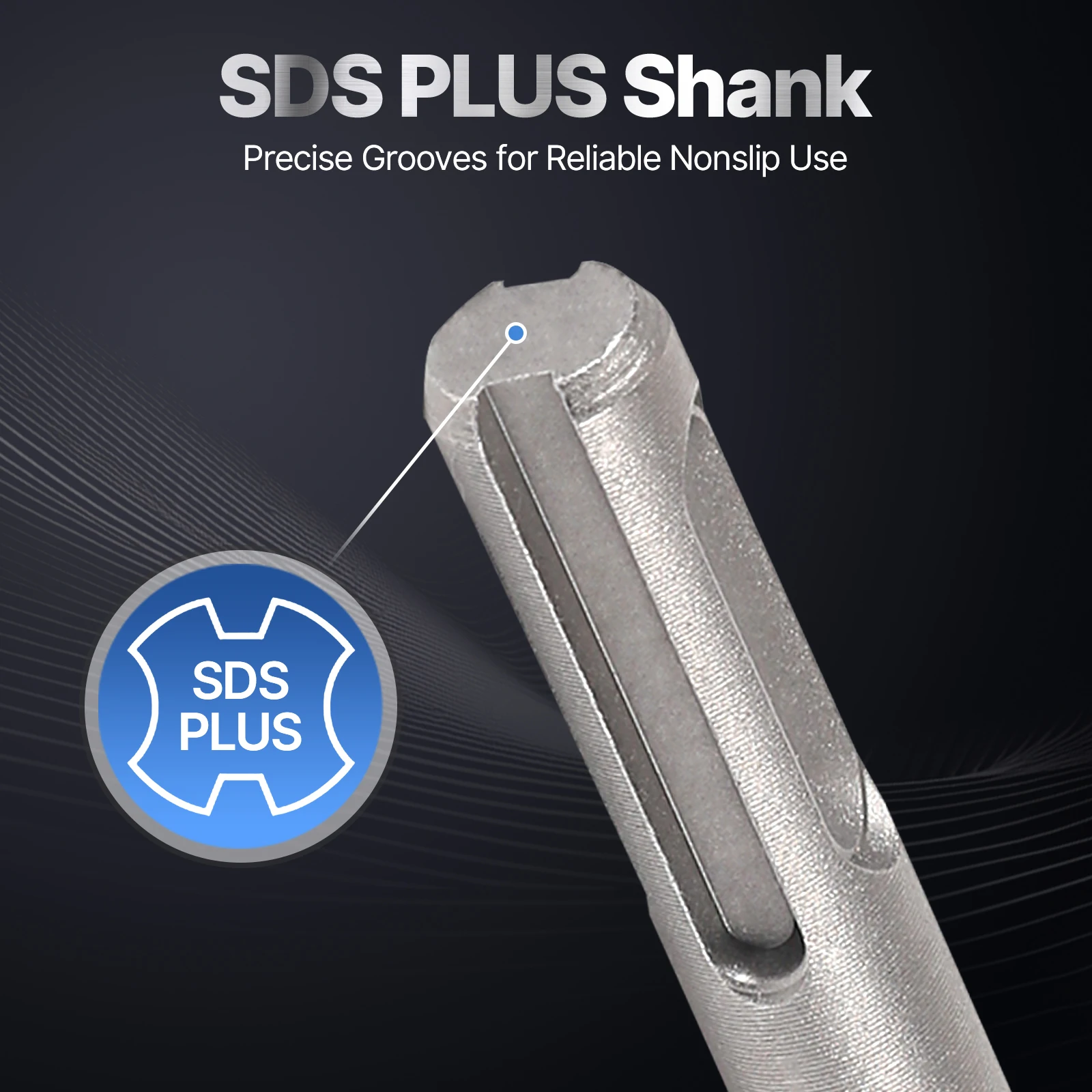 1PC 250mm SDS PLUS Round Shank Shovel Electric Hammer Drill Bit Point Groove Gouge Flat Chisel Break Concrete Brick Wall Rock view 5