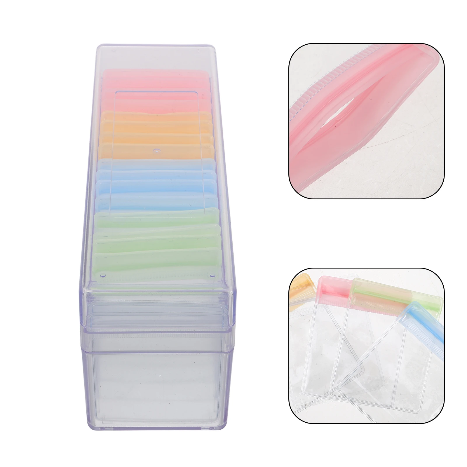 Sealed Bag Jewelry Box ganizer Acrylic Storage Case for Earrings Necklace Ring Travel Portable Display Holder Clear