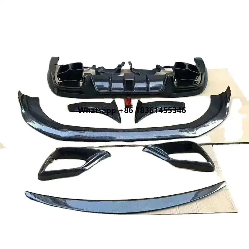 

For W213 E63 Peect FitmentUltra-high qualit Quality Car Part Carbon Fiber Body Kit Front Lip Rear Diffuser Front Vent Spoiler