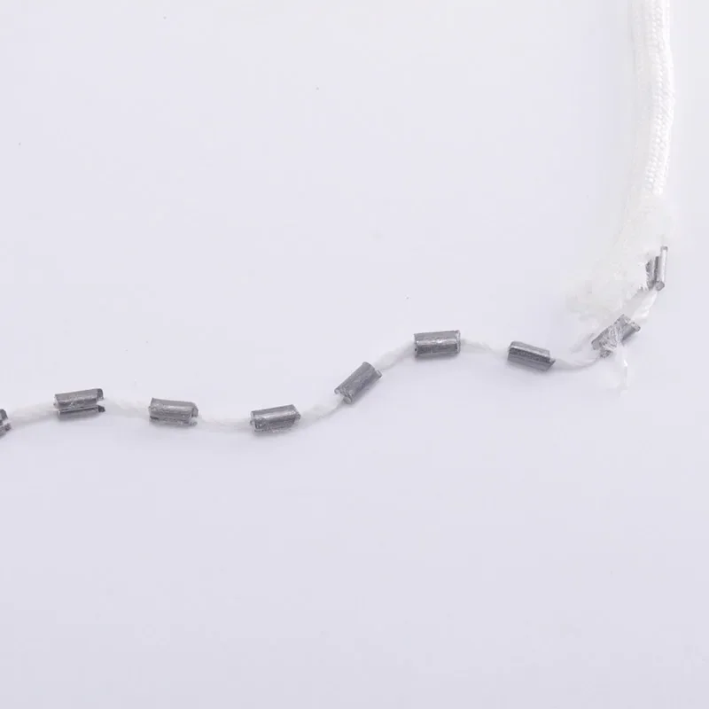 White Leaded Weighted Tape for Sheer Curtain Tulle Fabrics and Drapes Cording Curtain Sheer Lead Wire Rope Curtain Accessories