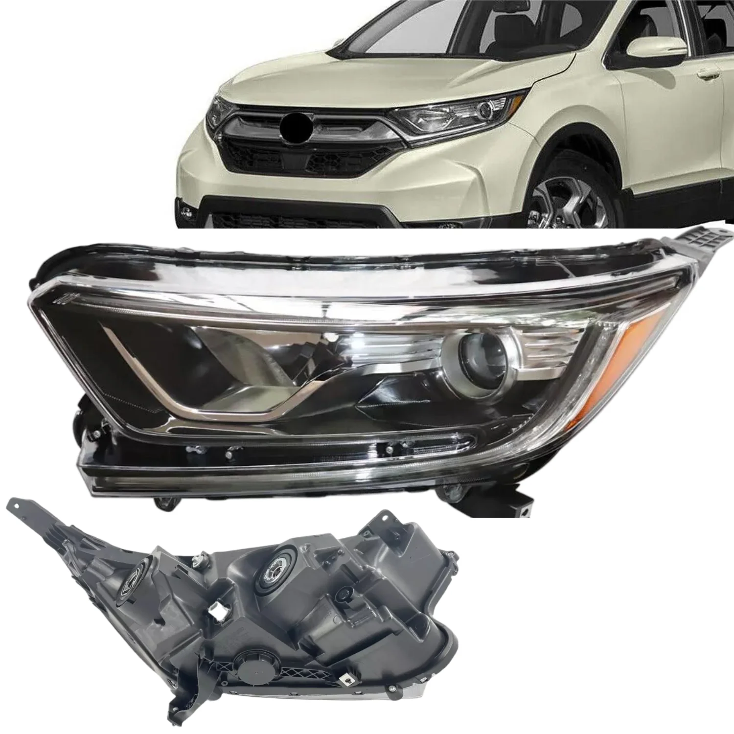 USA Low Version LED Headlight Assembly 2017-2020 Front Auto Lamp Lighting Parts