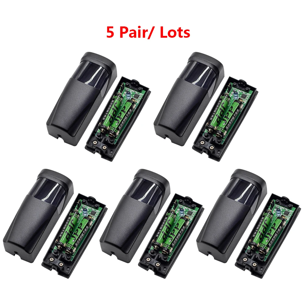 

5Pair Battery Power Automated Gate Safe Infrared Sensor/Swing /Sliding/Garage Gate and Door Safety Infrared Photocells