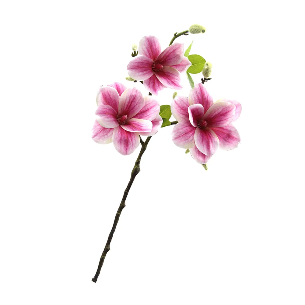 

Artificial Flower Simulation Magnolia Decor Faux Flowers Home Ornament Living Room Bedroom Dining Table Bar Office
