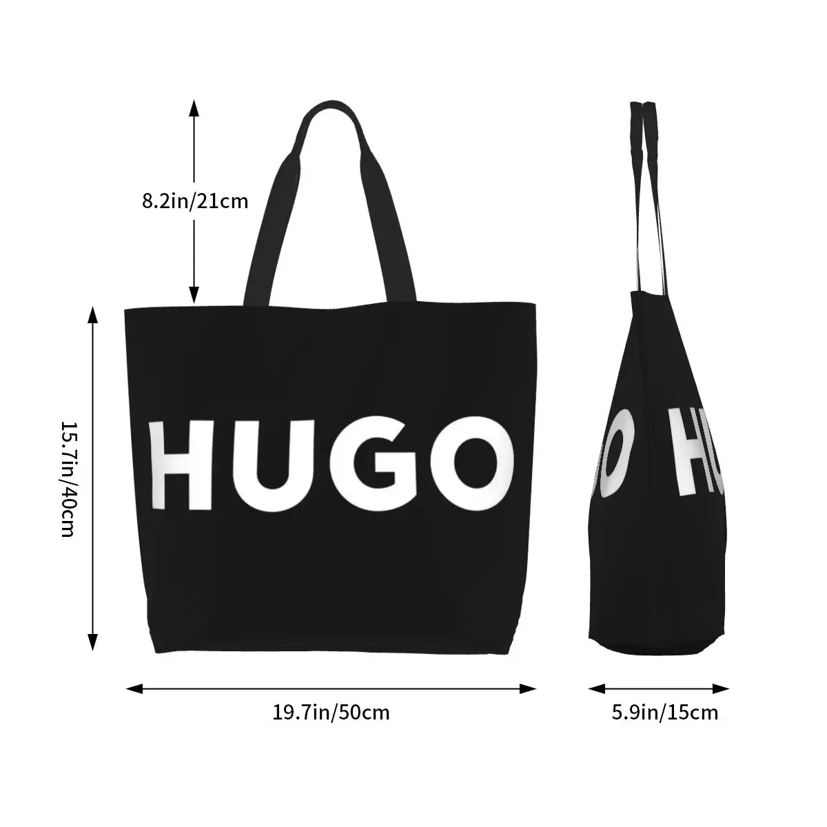 H-HUGO de gran capacidad para mujer, bolso de hombro informal con asa superior