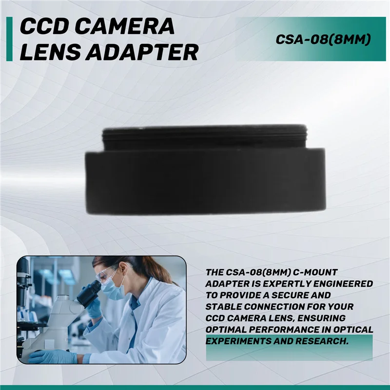 

ABZS CSA-08 (8 мм) адаптер с C-образным креплением, адаптер для объектива камеры CCD, резьбовая переходная втулка для исследования оптического эксперимента