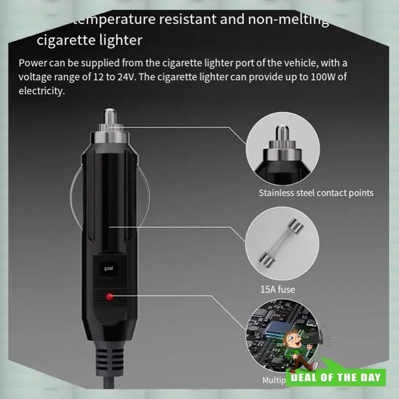 تسليم 24 ساعة 10 متر لـ Starlink Mini 3 في 1 Type-C/DC وصلة كابل الطاقة لـ Starlink Mini Car ولاعة السجائر التوصيل والتيار المستمر Mal