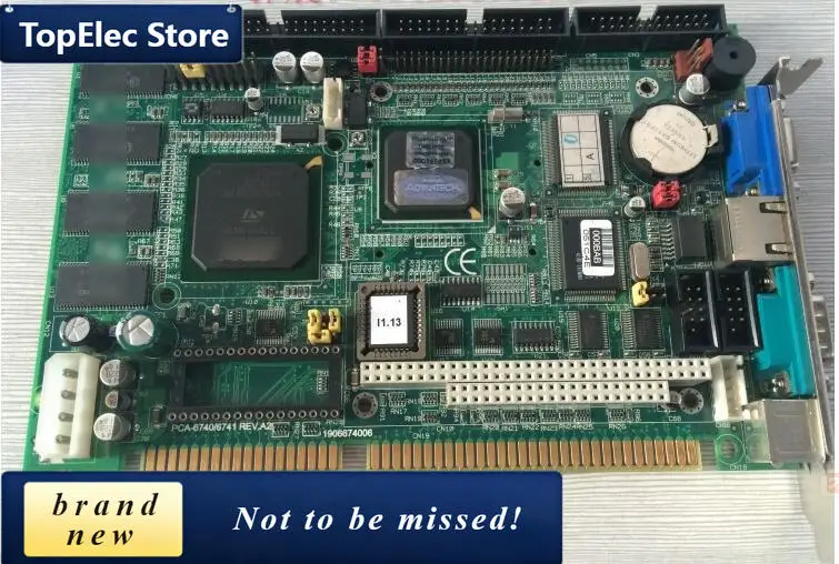 TopElec PCA-6741L PCA-6740L 100%OK IPC Industrial Motherboard Half-Size CPU Card PCA-6740/6741 REV.A2 PICMG1.0 Mainboard With CP