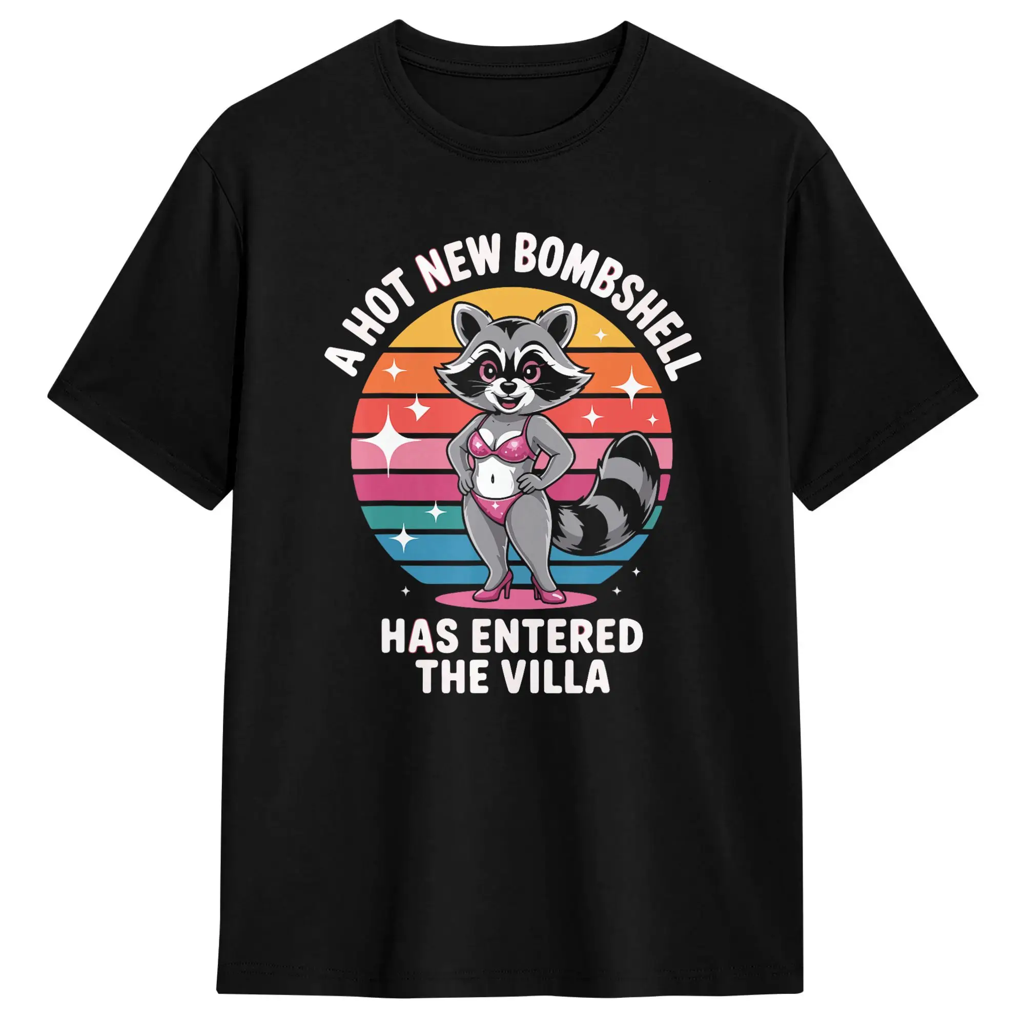 Streetwear T-Shirt A Hot New Bombshell Has Entered The Villa Cotton T Shirts  Hip Hop Tshirt for Man Summer Awesome Pattern Tees