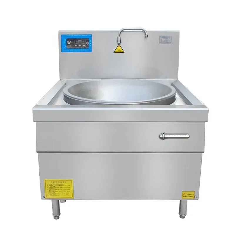Commercial electromagnetic cauldron stove, school canteen, single-eye electric stir-fry, high-power single-head cauldron stove