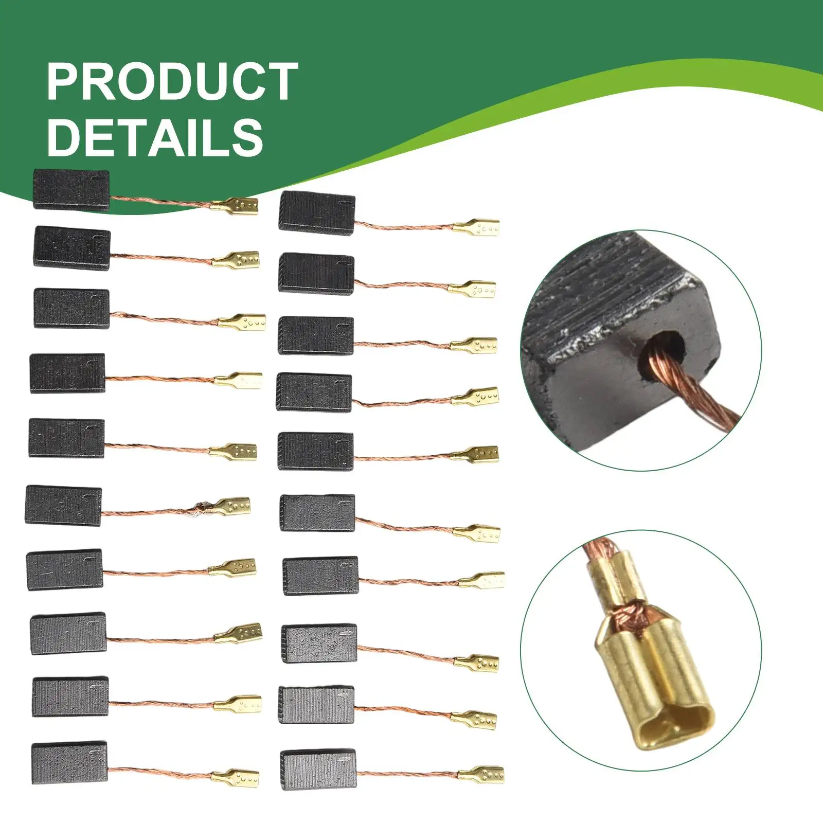 

Новая практичная угольная щетка Угольная щетка Power 5 мм х 8 мм х 16 мм. Угольные щетки Двигатель электродвигателя Угольная щетка