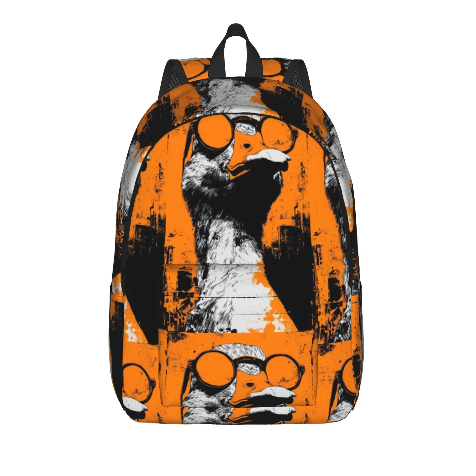 Goose Graffiti Pattern Backpack  Fun Backpacks Unisex Daily Print High School Bags Designer Rucksack