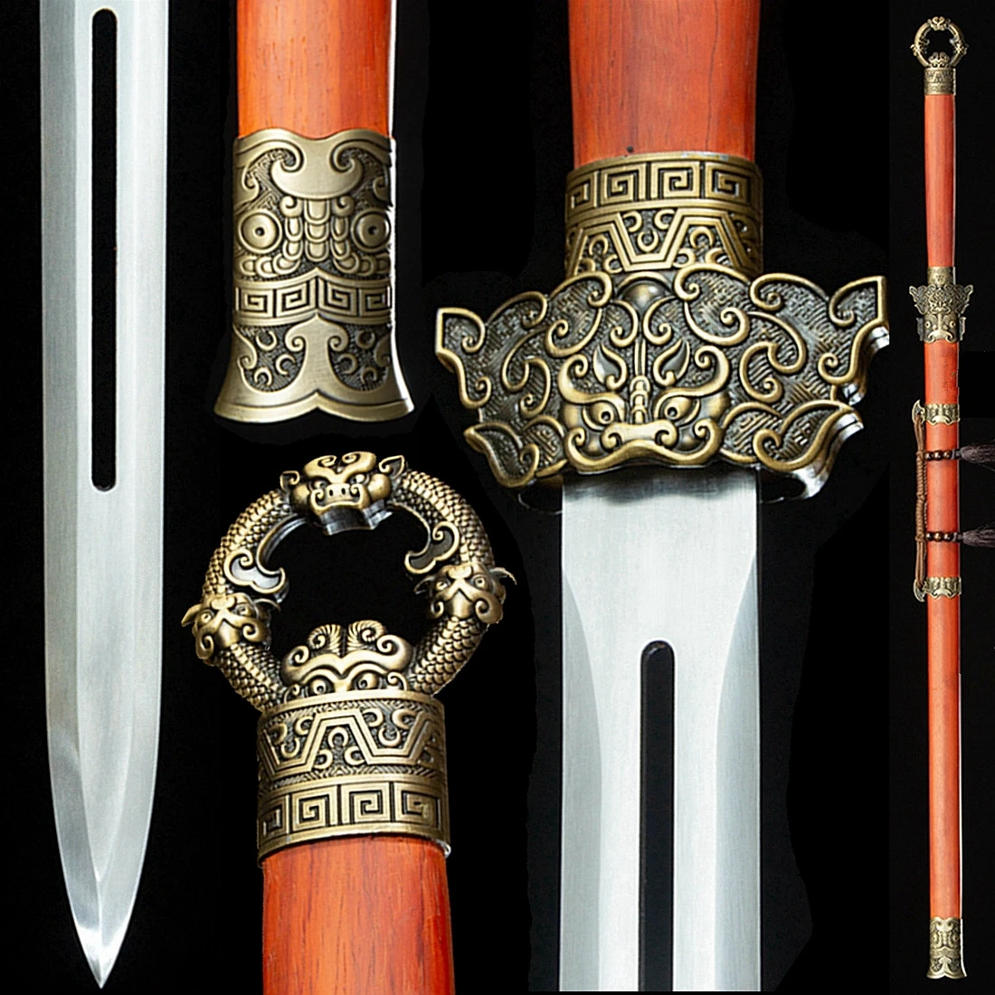 Red Wood Sheath Chi…