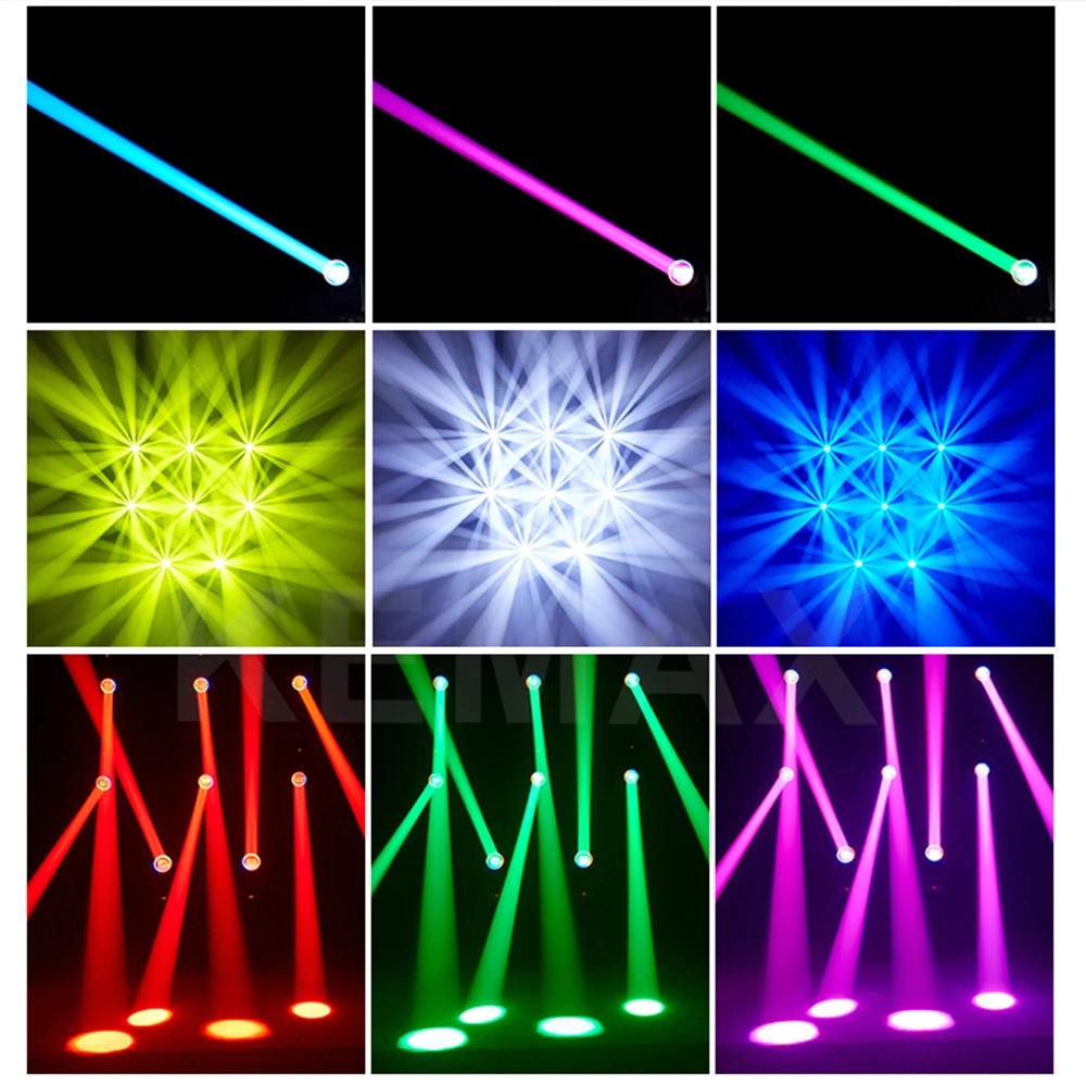 Luz LED con cabezal móvil de 200W, haz de Lira de 18 prismas DMX, punto de 15Gobos con anillo, luces profesionales para discoteca y DJ para escenario, boda y club nocturno