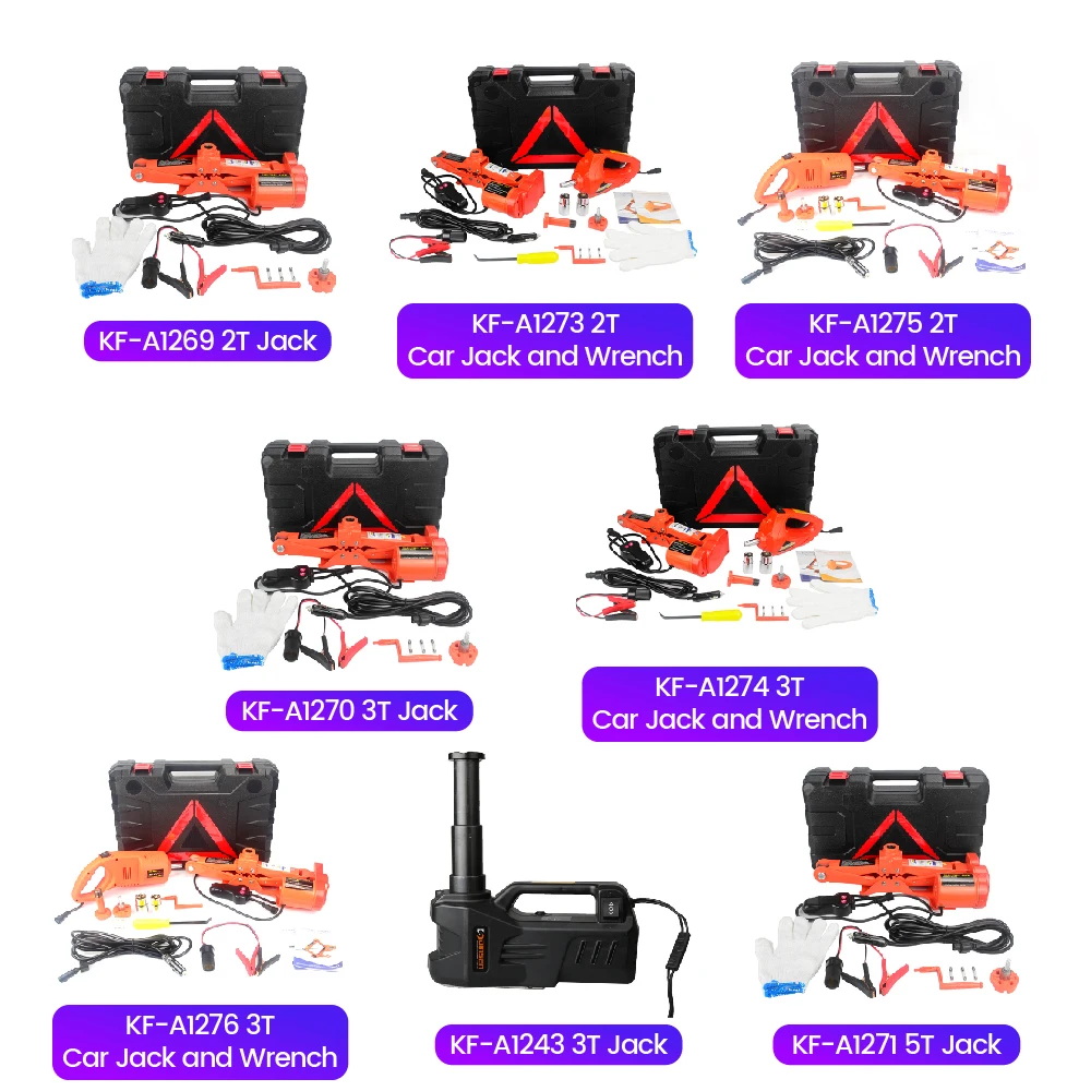 12 فولت 2/3/5/10 طن قوة تصنيف 13A ماكس. السيارة الحالية الإطارات الكهربائية رفع مقابس السيارات مع المفتاح الكهربائي تأثير