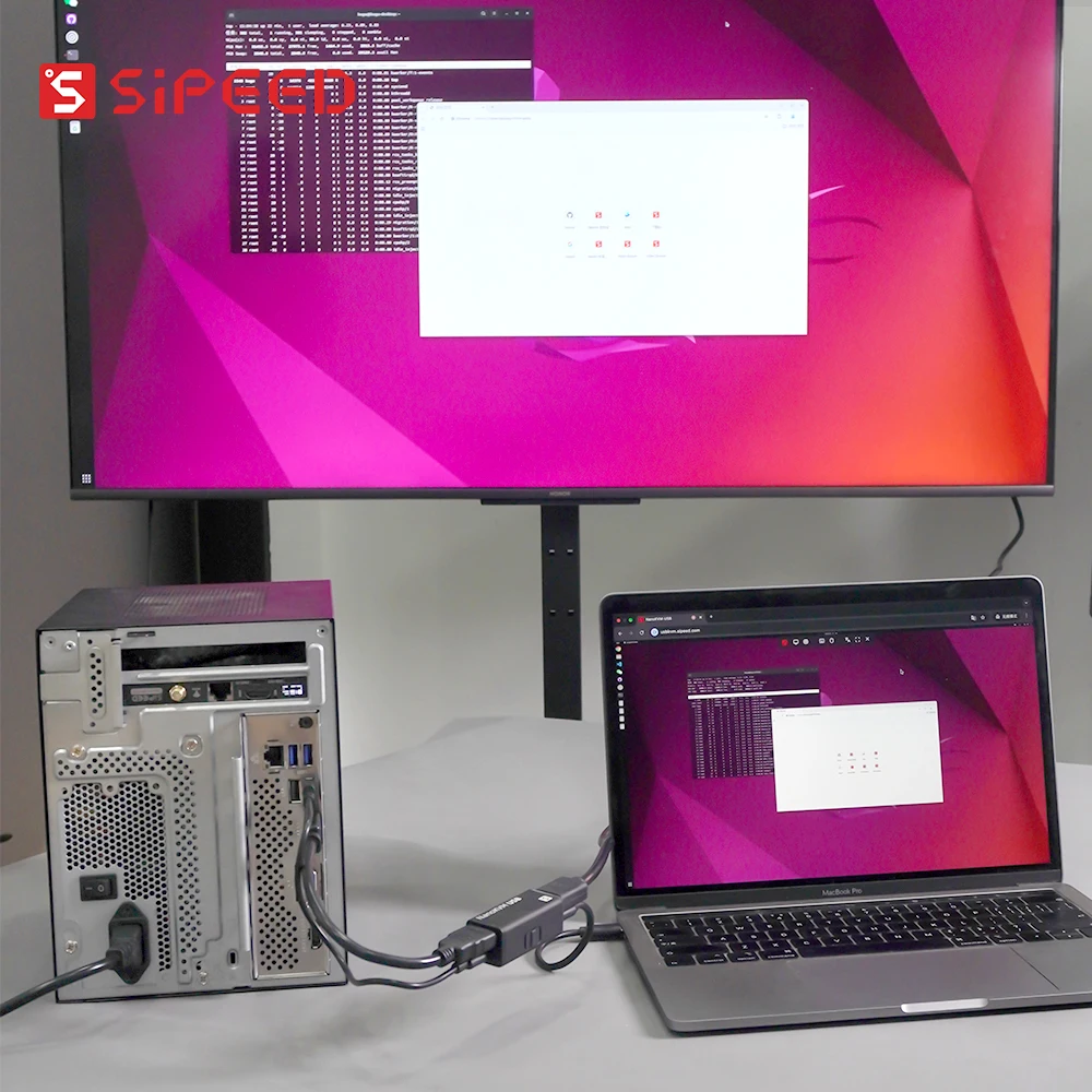 Sipeed NanoKVM-USB USB3.0 KVM sobre IP Tarjeta de captura HDMI Teclado virtual Ratón Control web HDMI Loop Out USB Switch