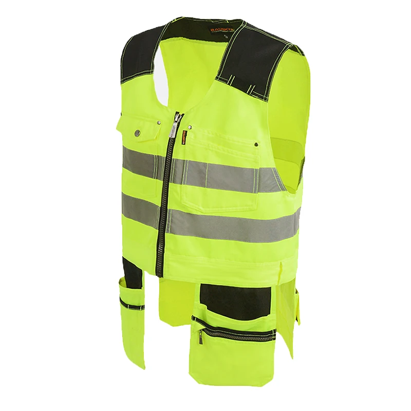 Work Vest for Men Reflector Multi Pockets Working Vest Mechanic Electrician Working vest for Men Hi Vis Workerar