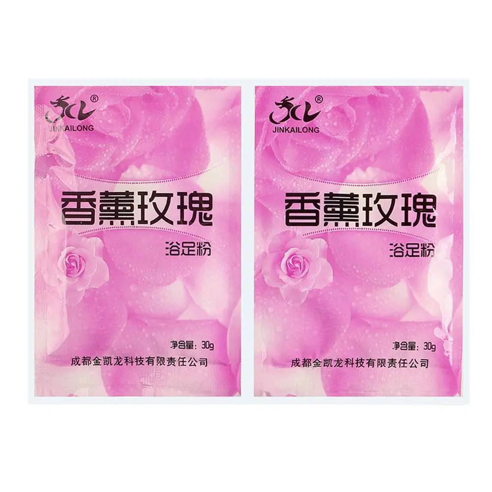 60g Rose Bubble Bath Powder Foot Bath Crystal Mud Body Scruber Skin Care Exfoliation SPA Bath Salt Foot T7I3