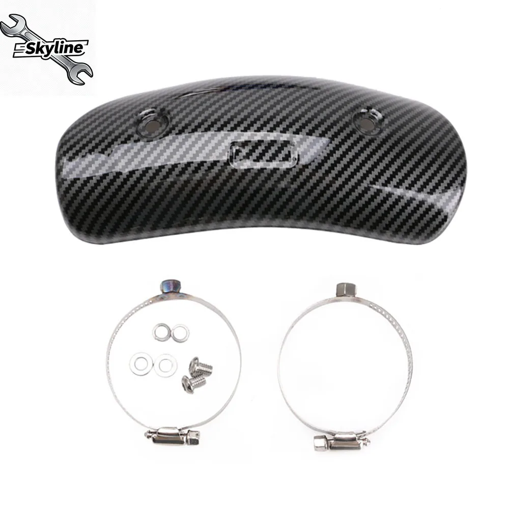 Universal Motorcycle Exhaust Muffler Pipe Leg Protector Heat Shield Cover Guard