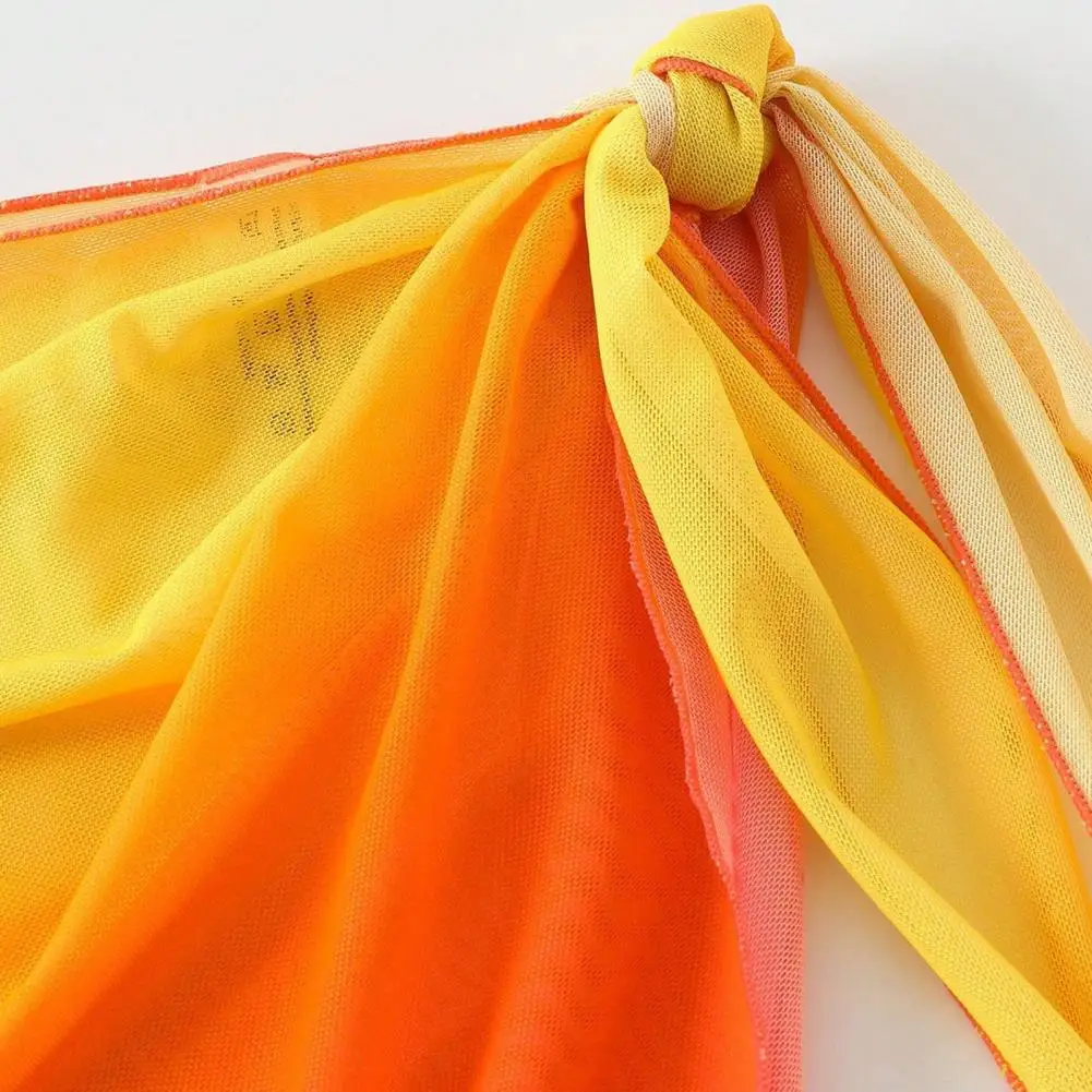 الشاطئ شير التستر تنورة التدرج اللون الشيفون بيكيني التفاف تنوعا وشاح ملابس السباحة شال واقية من الشمس Sarongs التستر تنورة