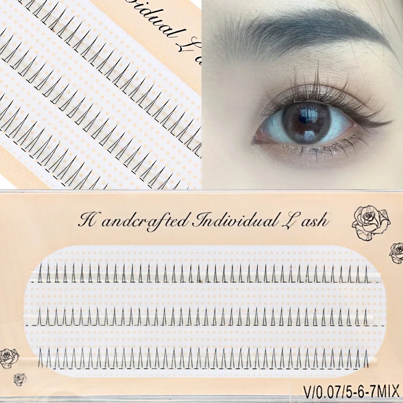 120 klastry V kształt dolne przedłużanie rzęs pod rzęsami naturalne pojedyncze sztuczne rzęsy profesjonalne przybory do makijażu