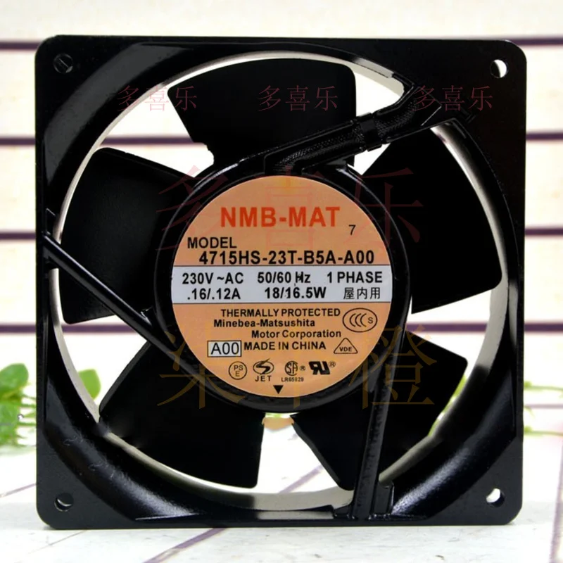 

ZMZM для NMB 4715HS-23T-B5A-A00 230 В 18 Вт AC Осевой вентилятор для шкафа Охлаждающий вентилятор 1238