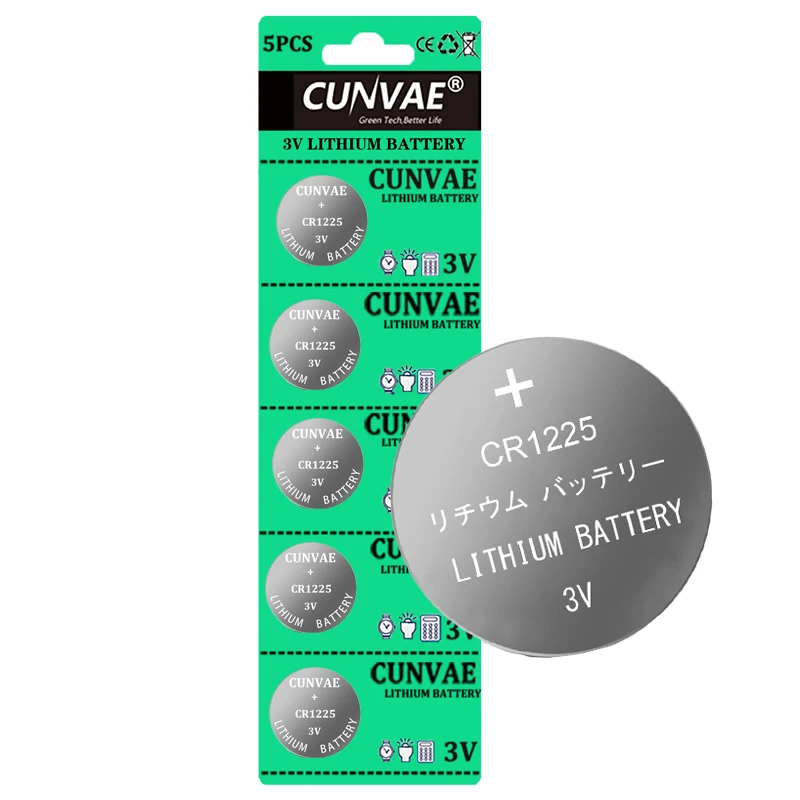 5 قطعة 3 فولت بطارية ليثيوم زر عملة خلية CR927 927 DL927 BR927 ECR927 CR1220 CR1225 ساعة يمكن التخلص منها عن بعد بطاريات ضوء الليزر
