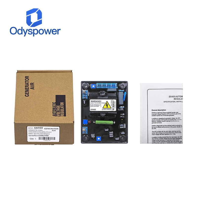 SX460 AVR Generator Automatic Voltage Regulator Stabilizer SX440  Excitation Control Module Brushless Generator Parts Shaluo