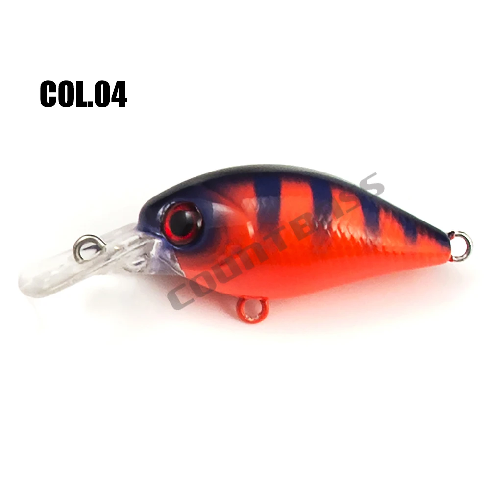 Countbass Kurbelköder, 37 mm 1-29/64 Zoll 4,5 g 5/32 oz. Dive 1,5 m 5' Kunststoff-Hartköder schwimmende Angelköder, Kurbelköder, Wobbler