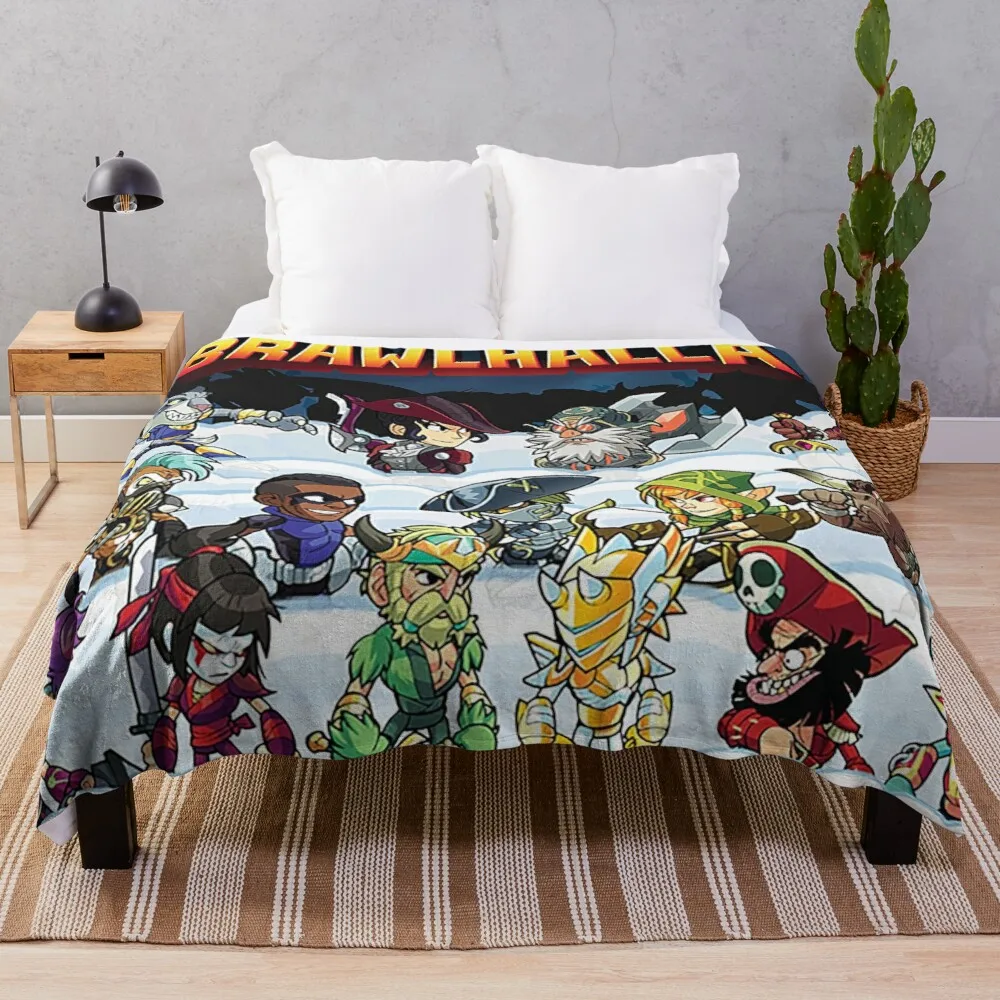 

The brawlhalla family Throw Blanket kawaii blanket velour